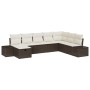 Juego de Sofá de Jardín de 8 Piezas con Cojines Marrón Ratán Sintético by , Outdoor sofas - Ref: Foro24-3359427, Price: 552,3...