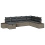 Conjunto de Sofá de Jardín de 8 Piezas con Cojines Gris Ratán Poliéster by , Outdoor sofas - Ref: Foro24-3359428, Price: 521,...