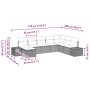 Juego de Sofá de Jardín de 8 Piezas con Cojines Marrón Ratán Sintético by , Outdoor sofas - Ref: Foro24-3359427, Price: 552,3...