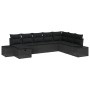 Juego de Sofá de Jardín Conjunto de 8 Negro Ratán, Acero von , Outdoor-Sofas - Ref: Foro24-3359432, Preis: 543,41 €, Rabatt: %