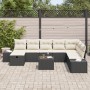 Juego de Sofá de Jardín de 9 piezas con cojines Negro Poliratán von , Outdoor-Sofas - Ref: Foro24-3359436, Preis: 537,76 €, R...