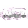 Juego de Sofá de Jardín de 9 piezas con cojines Negro Poliratán von , Outdoor-Sofas - Ref: Foro24-3359436, Preis: 537,76 €, R...