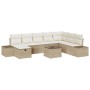 Juego de Sofá de Jardín de 9 Piezas con Cojines Beige Poliratán von , Outdoor-Sofas - Ref: Foro24-3359440, Preis: 609,42 €, R...