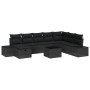 Juego de Sofá de Jardín de 9 Piezas con Cojines Negro Poliratán von , Outdoor-Sofas - Ref: Foro24-3359442, Preis: 592,75 €, R...