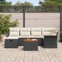 Conjunto de Sofá de Jardín de 7 Piezas con Cojines de Ratán Político Negro von , Outdoor-Sofas - Ref: Foro24-3359453, Preis: ...