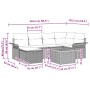 Conjunto de Sofá de Jardín de 7 Piezas con Cojines de Ratán Político Negro von , Outdoor-Sofas - Ref: Foro24-3359453, Preis: ...