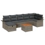 Juego de Sofá de Jardín de 8 Piezas con Cojines Gris Ratán de by , Outdoor sofas - Ref: Foro24-3359461, Price: 482,35 €, Disc...