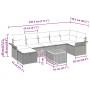 Juego de Sofá de Jardín de 8 Piezas con Cojines Gris Ratán de by , Outdoor sofas - Ref: Foro24-3359461, Price: 482,35 €, Disc...