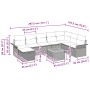 Conjunto de Sofás de Jardín de 9 Piezas con Cojines Beige Polirratán by , Outdoor sofas - Ref: Foro24-3359470, Price: 580,55 ...
