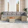 Juego de sofá de jardín de 8 piezas con cojines beige de ratán sintético by , Outdoor sofas - Ref: Foro24-3359518, Price: 508...