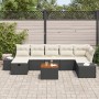 Juego de Sofá de Jardín de 8 Piezas con Cojines Negro Poliratán von , Outdoor-Sofas - Ref: Foro24-3359600, Preis: 473,72 €, R...
