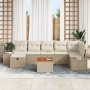 Juego de Sofá de Jardín de 8 Piezas con Cojines Beige Poliratán von , Outdoor-Sofas - Ref: Foro24-3359603, Preis: 536,84 €, R...