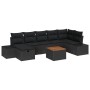 Conjunto de Sofá de Jardín de 8 Piezas con Cojines Negro Poliratán by , Outdoor sofas - Ref: Foro24-3359604, Price: 524,01 €,...