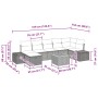 Conjunto de Sofá de Jardín de 8 Piezas con Cojines Negro Poliratán by , Outdoor sofas - Ref: Foro24-3359604, Price: 524,01 €,...