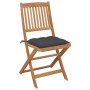 8 Stück klappbare Gartenstühle und Kissen aus massivem Akazienholz von vidaXL, Gartenstühle - Ref: Foro24-3075036, Preis: 403...
