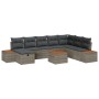 Juego de Sofá de Jardín de 9 Piezas con Cojines Gris Ratán Sintético by , Outdoor sofas - Ref: Foro24-3359661, Price: 570,90 ...