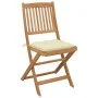 Folding garden chairs 6 units and solid acacia wood cushions by vidaXL, Garden chairs - Ref: Foro24-3075011, Price: 317,47 €,...
