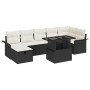 Juego de Sofá de Jardín de 8 Piezas con Cojines Negro Ratán Sintético by , Outdoor sofas - Ref: Foro24-3359684, Price: 510,09...