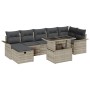 Juego de sofá de jardín de 8 piezas con cojines de ratán sintético beige by , Outdoor sofas - Ref: Foro24-3359689, Price: 606...