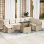 Juego de Sofás de Jardín de 9 piezas con Cojines Beige de Poliratán von , Outdoor-Sofas - Ref: Foro24-3359698, Preis: 670,46 ...