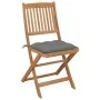 8 pcs folding garden chairs and solid acacia wood cushions by vidaXL, Garden chairs - Ref: Foro24-3075037, Price: 387,78 €, D...
