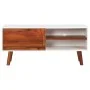 TV-Schrank aus massivem Akazienholz und MDF, 110 x 35 x 50 cm von vidaXL, TV-Möbel - Ref: Foro24-327460, Preis: 68,35 €, Raba...