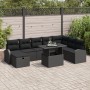 Juego de Sofá de Jardín de 9 Piezas con Cojines Negro Poliratán by , Outdoor sofas - Ref: Foro24-3359780, Price: 613,89 €, Di...