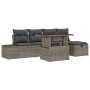 Juego de sofá de jardín de 6 piezas con ratán versátil gris by , Outdoor sofas - Ref: Foro24-3359866, Price: 431,51 €, Discou...