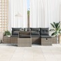 Juego de sofá de jardín de 6 piezas con ratán versátil gris by , Outdoor sofas - Ref: Foro24-3359866, Price: 431,51 €, Discou...