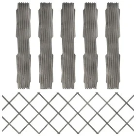 Vallas enrejado 5 uds madera maciza de abeto gris 180x60 cm de vidaXL, Paneles de vallas - Ref: Foro24-316424, Precio: 32,75 ...
