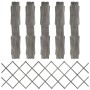 Gitterzäune 5 Stück massives graues Tannenholz 180x60 cm von vidaXL, Zaunpaneele - Ref: Foro24-316424, Preis: 33,47 €, Rabatt: %