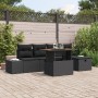 Conjunto de Sofás de Jardín de 6 Piezas con Cojines Negro Poliratán von , Outdoor-Sofas - Ref: Foro24-3360048, Preis: 426,49 ...