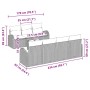 Conjunto de sofá de jardín 8 pcs Gris claro 55 x 55 x 37 cm