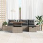 Juego de Sofá de Jardín de 6 Piezas con Cojines Gris Poliratán by , Outdoor sofas - Ref: Foro24-3360074, Price: 435,60 €, Dis...