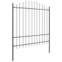 Valla de Jardín con Parte Superior de Arco Gris 6,8x1,75 m de Acero by , fence panels - Ref: Foro24-3360110, Price: 304,81 €,...