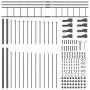 VidaXL Cerca de Jardín con Parte Superior en Bucle Gris 6,8x2 m de Acero by , fence panels - Ref: Foro24-3360111, Price: 357,...