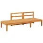Garden bench and table with dark gray cushions solid acacia wood by vidaXL, Modular outdoor sofas - Ref: Foro24-316319, Price...