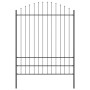 valla de jardín  con arco gris 11,9x2 m de acero | Foro24.es | Tu tienda online para hogar, jardín y más Foro24.es