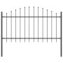 valla de jardín con parte superior arqueada gris 13,6x1 m de acero by , fence panels - Ref: Foro24-3360131, Price: 369,43 €, ...
