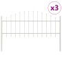 Cerca de Jardín VidaXL con Parte Superior en Arco Blanca 5,1x0,75 m de Acero by , fence panels - Ref: Foro24-3360142, Price: ...