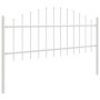 Cerca de Jardín VidaXL con Parte Superior en Arco Blanca 5,1x0,75 m de Acero by , fence panels - Ref: Foro24-3360142, Price: ...