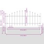 Cerca de Jardín VidaXL con Parte Superior en Arco Blanca 5,1x0,75 m de Acero by , fence panels - Ref: Foro24-3360142, Price: ...