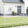 Valla de Jardín Blanca con Parte Superior en Arco de 10,2x1,5 m de Acero | Foro24.es | Tu tienda online para hogar, jardín y más Foro24.es