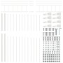 valla de jardín blanca con parte de arriba en forma de arco 10,2x2 m de acero by , fence panels - Ref: Foro24-3360165, Price:...