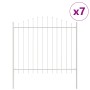 Valla de Jardín con Parte Superior en Arco Blanca 11,9x1,5 m de Acero | Foro24.es | Tu tienda online para hogar, jardín y más Foro24.es