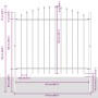 Valla de Jardín con Parte Superior en Arco Blanca 11,9x1,5 m de Acero | Foro24.es | Tu tienda online para hogar, jardín y más Foro24.es