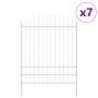 Valla de jardín  con arco blanca 11,9x2 m de acero | Foro24.es | Tu tienda online para hogar, jardín y más Foro24.es