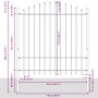 Cerca de Jardín Blanca con Parte Superior en Arco 11,9x1,75 m de Acero | Foro24.es | Tu tienda online para hogar, jardín y más Foro24.es