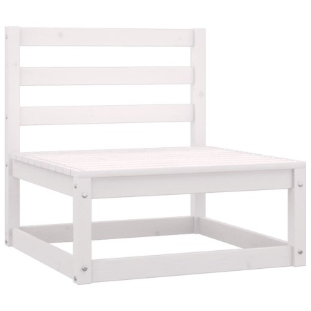 Zentrales Gartensofa aus massivem weißem Kiefernholz von vidaXL, Gartensets - Ref: Foro24-805666, Preis: 76,22 €, Rabatt: %