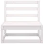 Zentrales Gartensofa aus massivem weißem Kiefernholz von vidaXL, Gartensets - Ref: Foro24-805666, Preis: 89,19 €, Rabatt: %